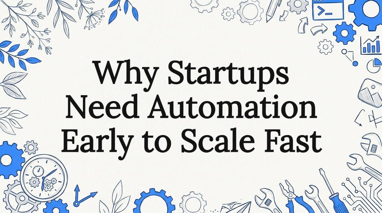 Why Startups Need Automation Early to Scale Fast