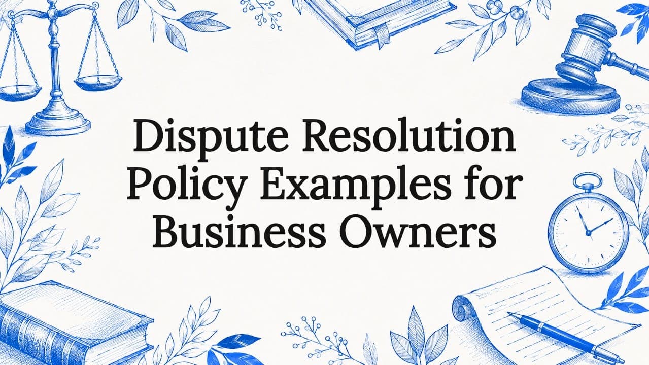 Dispute Resolution Policy Examples for Business Owners