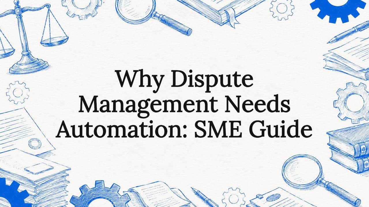 Why Dispute Management Needs Automation: SME Guide