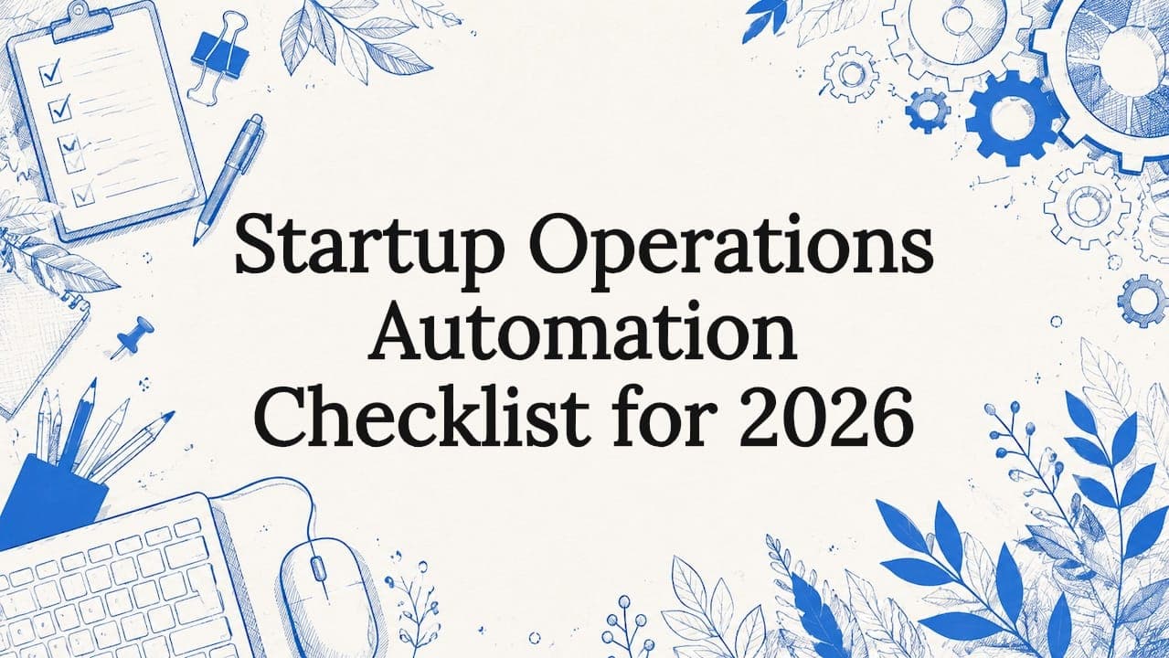 Startup Operations Automation Checklist for 2026