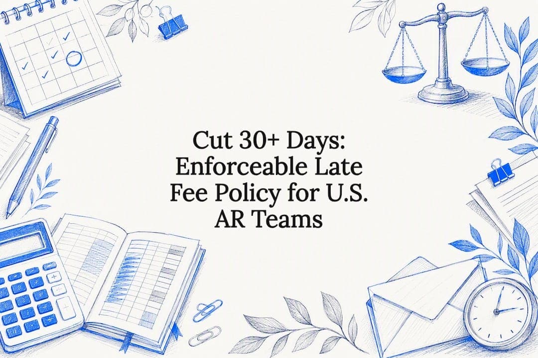 Cut 30+ Days: Enforceable Late Fee Policy for U.S. AR Teams