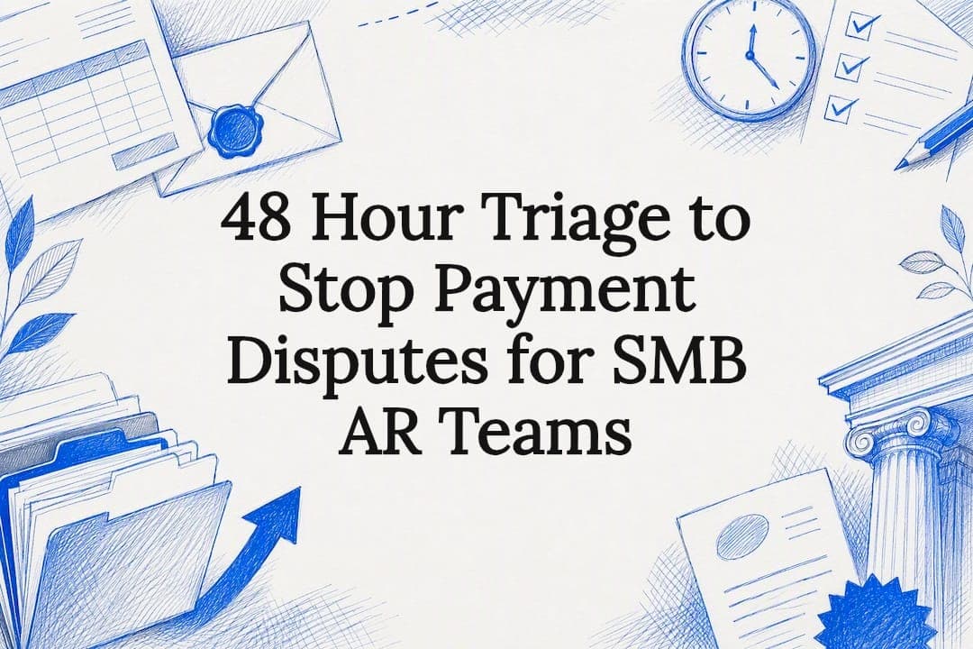 48 Hour Triage to Stop Payment Disputes for SMB AR Teams