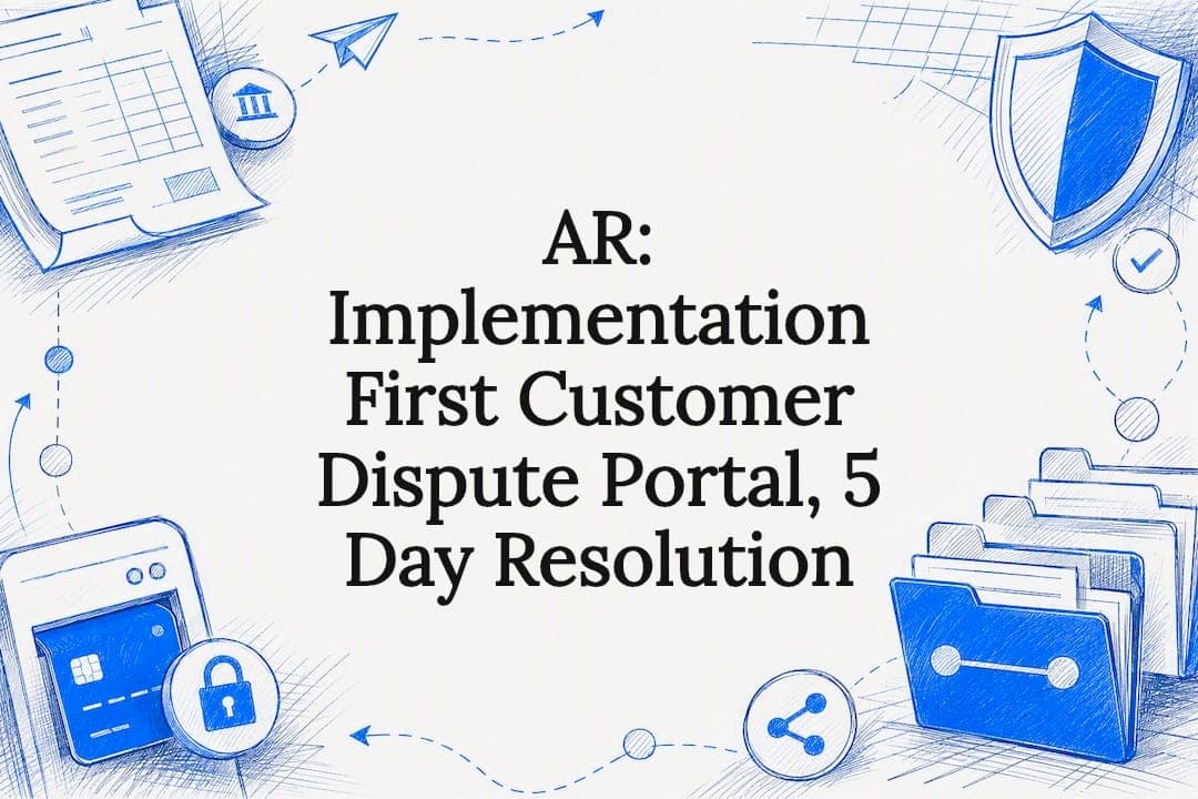 AR: Implementation First Customer Dispute Portal, 5 Day Resolution